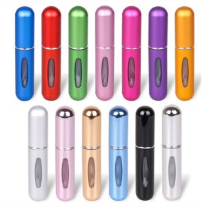 atomizzatore profumo ricaricabile 5ml da viaggio in alluminio